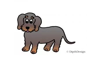 DipthDesign Design Hundehalsband Shop - Fellpflege für Hunde - Fell richtig pflegen - Rauhaar Dackel